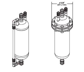 6" pressure vessel configuration